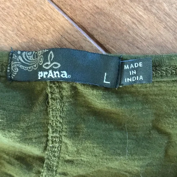 Prana, large, organic cotton, army green L - Picture 5 of 7